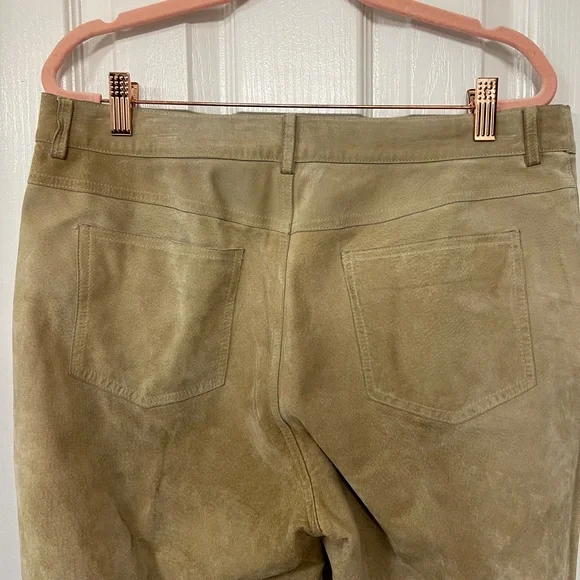 Hugo Buscati Collection Vintage 100% Leather Pants Size 14 - Picture 6 of 10